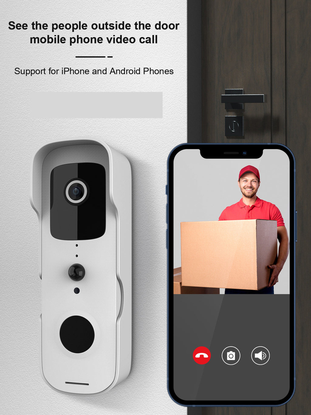 Luminary WiFi Video Doorbell — 1080p HD, Two-Way Audio, Night Vision
